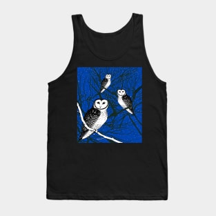 Owls on a Starry Night Tank Top